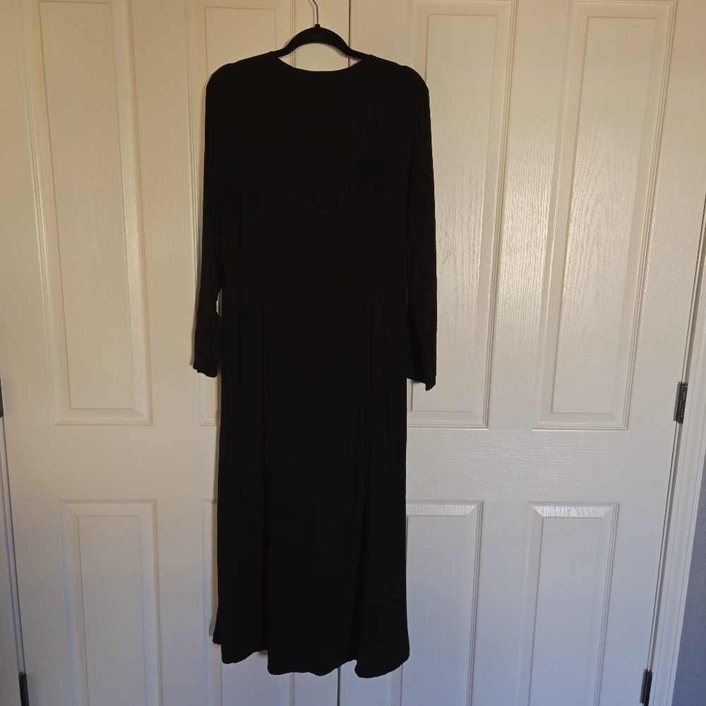 Shukr Clothing Women's Black 100% Rayon Maxi Long Dress Size Large - Picture 7 of 11